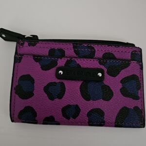Vera Bradley Purple and Black Key/Card Holder EUC